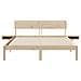 Rete letto con comodini Marrone Legno di pino massello - Foto miniatura 6
