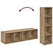 Set mobile TV 2 pcs rovere artigianale 37 x 37 x 142.5 cm - Foto miniatura 8