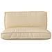 Set di Cuscini per Pallet 2 pcs Beige 120 x 80 x 12 cm - Foto miniatura 4