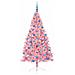 Albero di Natale artificiale con luci integrate Rosa 180 cm PVC - Foto miniatura 3