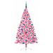 Albero di Natale artificiale con luci integrate Rosa 180 cm PVC - Foto miniatura 4