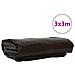 Telo 650g / m² Marrone 3 x 3 m Tela con rivestimento in PVC - Foto miniatura 2