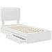 Letto con Contenitore Bianco 90 x 190 cm Legno multistrato - Foto miniatura 5