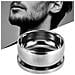 Ciotola Da Barba In Acciaio Inox Con Coperchio - Tazza Da Barba Tradizionale - Foto miniatura 3