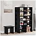 Mobile per scarpe 2 pcs Rovere Nero Legno multistrato - Foto miniatura 2