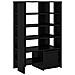 Mobile per scarpe 2 pcs Rovere Nero Legno multistrato - Foto miniatura 5