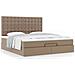 Struttura Letto Pouf con Materasso 180x200 cm Similpelle - Foto miniatura 4