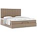 Struttura Letto Pouf con Materasso 180x200 cm Similpelle - Foto miniatura 5