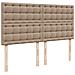 Struttura Letto Pouf con Materasso 180x200 cm Similpelle - Foto miniatura 9