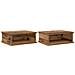 Comodino 2 pcs Legno vecchio 40 x 31 x 15 cm Legno multistrato - Foto miniatura 1