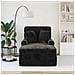 Chaise Longe con Gonna con cuscino Nero 157 x 91 x 91 cm ARES - Foto miniatura 3