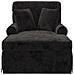Chaise Longe con Gonna con cuscino Nero 157 x 91 x 91 cm ARES - Foto miniatura 4