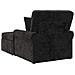 Chaise Longe con Gonna con cuscino Nero 157 x 91 x 91 cm ARES - Foto miniatura 6