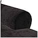 Chaise Longe con Gonna con cuscino Nero 157 x 91 x 91 cm ARES - Foto miniatura 8