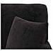 Chaise Longe con Gonna con cuscino Nero 157 x 91 x 91 cm ARES - Foto miniatura 9