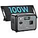 P800 Stazione di Energia Portatile 800 W (1600 W Pic) con Pannello 100 W, Generatore Solare Batteria LiFePO4 512 Wh, Ricarica Rapida, Portatile 6 Kg, per Campeggio - Foto miniatura 1