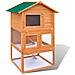 Gabbia per conigli da esterno in legno a 3 strati - Foto miniatura 1