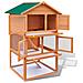 Gabbia per conigli da esterno in legno a 3 strati - Foto miniatura 5