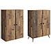 Set di armadi 2 pcs Legno antico Legno ingegnerizzato - Foto miniatura 3