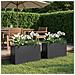 Vaso da giardino 2 pz Nero 80 x 30 x 40 cm - Foto miniatura 2