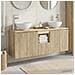 Set di Armadi da Bagno 3 pz Rovere Sonoma 49,5 x 35 x 63 cm - Foto miniatura 3