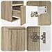 Set di Armadi da Bagno 3 pz Rovere Sonoma 49,5 x 35 x 63 cm - Foto miniatura 4