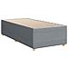 Letto box spring con materasso Grigio Chiaro Singolo Tessuto - Foto miniatura 5