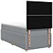 Letto box spring con materasso Grigio Chiaro Singolo Tessuto - Foto miniatura 8