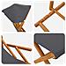 Lettino 4 pcs 3 Posizione Legno di Eucalipto Massello Grigio - Foto miniatura 4