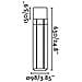 Faro 75531 - Tram Lampada Paletti Grigio Scuro H 63cm - Foto miniatura 13