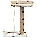 Albero Per Gatti Tiragraffi Sisal 150 Cm Zampe Stampate Beige - Foto miniatura 4