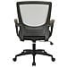 Poltrona Ufficio Kampen in Rete I Sedia Studio Ragazzi con Ruote E Braccioli Regolabile E Girevole A 360° I Poltrona Pc Direzionale Nero Grigio - Foto miniatura 4
