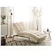 Chaise Longue Regolabile In Velluto Beige Loiret - Foto miniatura 2