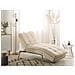 Chaise Longue Regolabile In Velluto Beige Loiret - Foto miniatura 13
