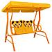 Dondolo A Panchina Per Bambini Giallo 115x75x110 Cm In Tessuto - Foto miniatura 1