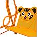 Dondolo A Panchina Per Bambini Giallo 115x75x110 Cm In Tessuto - Foto miniatura 5