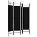 Paravento A 4 Pannelli Nero 160x180 Cm - Foto miniatura 3