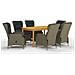 Set Mobili Da Pranzo Per Giardino 7 Pz Marrone - Foto miniatura 1