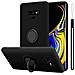 Custodia Compatibile Con Samsung Galaxy Note 9 In Liquid Nero - Coperchio Protettivo In Silicone Tpu Flessibile Con Anello - Foto miniatura 1