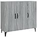 Credenza Grigio Sonoma 90x34x80 Cm In Legno Multistrato - Foto miniatura 2
