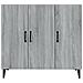 Credenza Grigio Sonoma 90x34x80 Cm In Legno Multistrato - Foto miniatura 7