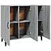 Credenza Grigio Sonoma 90x34x80 Cm In Legno Multistrato - Foto miniatura 9