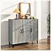 Credenza Grigio Sonoma 90x34x80 Cm In Legno Multistrato - Foto miniatura 1