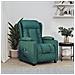 Poltrona Elettrica Reclinabile Verde Scuro In Tessuto - Foto miniatura 1