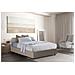 Letto Matrimoniale Cecilia, Letto Contenitore Con Rivestimento In Ecopelle, 100% Made In Italy, Apertura Frontale, Con Materasso Cm 160x190 Incluso, Tortora - Foto miniatura 2