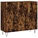 Credenza Rovere Fumo 90x34x80 Cm In Legno Multistrato - Foto miniatura 2