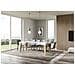 Tavolo Allungabile 90x130/234 Cm Naxy Mix Piano Bianco Frassino - Gambe Noce - Bianco Frassino /quercia Natura - Foto miniatura 3