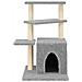 Albero Per Gatti Con Tiragraffi In Sisal Grigio Chiaro 83,5 Cm - Foto miniatura 2