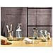 Set Di 5 Accessori Bagno Vetro Menta E Argento Amarga - Foto miniatura 1