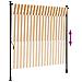 Tenda A Rullo Esterno Arancio Bianca 200x270cm Tessuto Acciaio - Foto miniatura 4